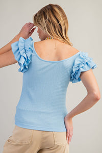 Penelope Ruffle Sleeve Top