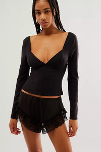 Free People Duo Corset Long Sleeve