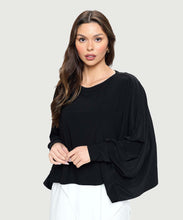 Load image into Gallery viewer, High-Low Batwing Top with Arm Cuffs
