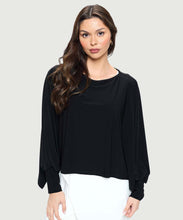 Load image into Gallery viewer, High-Low Batwing Top with Arm Cuffs
