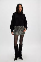 Load image into Gallery viewer, Free People Easy Street Crop Sweater in Black &amp; Moonglow
