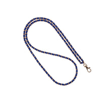Load image into Gallery viewer, Royal Blue &amp; Gold Crossbody Purse Chain

