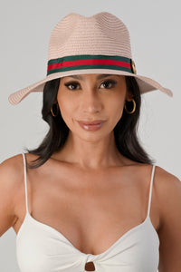 GG Straw Fedora Hat in Multiple Colors