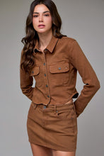 Load image into Gallery viewer, Hidden Tawny Button Up Shirt/Jacket
