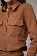 Load image into Gallery viewer, Hidden Tawny Button Up Shirt/Jacket
