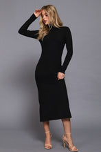 Load image into Gallery viewer, Brushed Ribbed Turtleneck Dress
