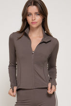 Load image into Gallery viewer, Side Stripe Zip Up Jacket
