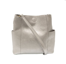 Load image into Gallery viewer, Metallic Silver Kayleigh Bucket Bag
