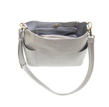 Load image into Gallery viewer, Metallic Silver Kayleigh Bucket Bag
