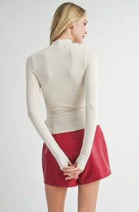 Ronan Mock Neck Knit Top