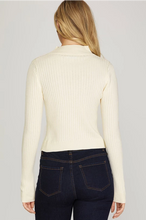 Load image into Gallery viewer, Mock Neck Ribbed Sweater in 3 Colors
