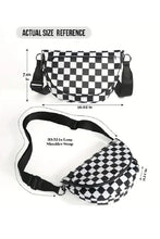 Load image into Gallery viewer, Checkered All Night Festival Bag
