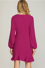 Load image into Gallery viewer, Carlita Dress in Pink Berry
