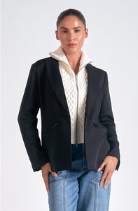 Tay Blazer with Zip Sweater Attached