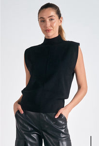 Amy Sleeveless Mockneck