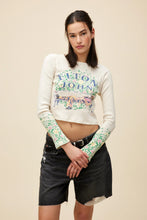 Load image into Gallery viewer, Day Dreamer Elton John Floral Pointelle Long Sleeve Top
