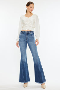 KanCan Cleo Mid Rise Flare Denim