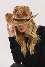Load image into Gallery viewer, Eloise Vintage Shapeable Cowboy/Fedora Hat
