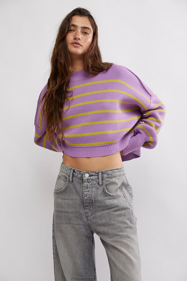 Free People Stripe Easy Street Crop