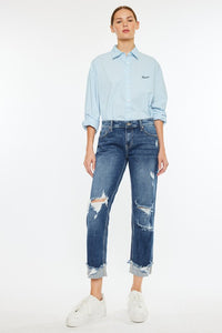 KanCan Russell Mid Rise Boyfriend Jeans