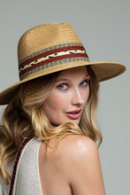 Load image into Gallery viewer, Braided Trim Panama Hat
