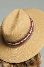 Load image into Gallery viewer, Braided Trim Panama Hat
