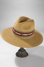 Load image into Gallery viewer, Braided Trim Panama Hat
