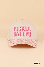 Load image into Gallery viewer, Pickle Baller Baseball Hat in Floral &amp; Leopard
