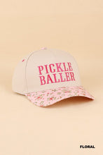 Load image into Gallery viewer, Pickle Baller Baseball Hat in Floral &amp; Leopard
