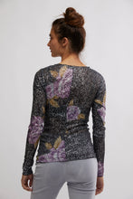 Load image into Gallery viewer, Free People Gold Rush Long Sleeve in Amethyst Combo
