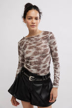 Load image into Gallery viewer, Free People Gold Rush Long Sleeve in Alabaster Combo
