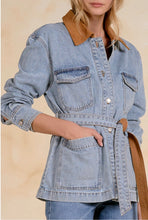 Load image into Gallery viewer, Denim Tie Jacket
