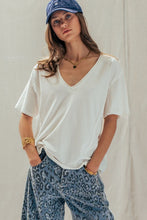 Load image into Gallery viewer, Everyday Vintage Washed V-neck Tee
