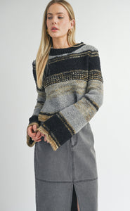 Millie Mixed Yarn Sweater