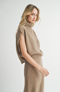 Crosby Ribbed Turtleneck Vest