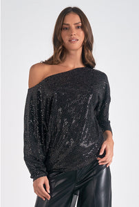 Sparkle Off Shoulder Top