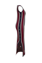 Load image into Gallery viewer, Knit Button Stripe Maxi Dress
