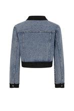 Load image into Gallery viewer, Therese Embellished Denim Jacket
