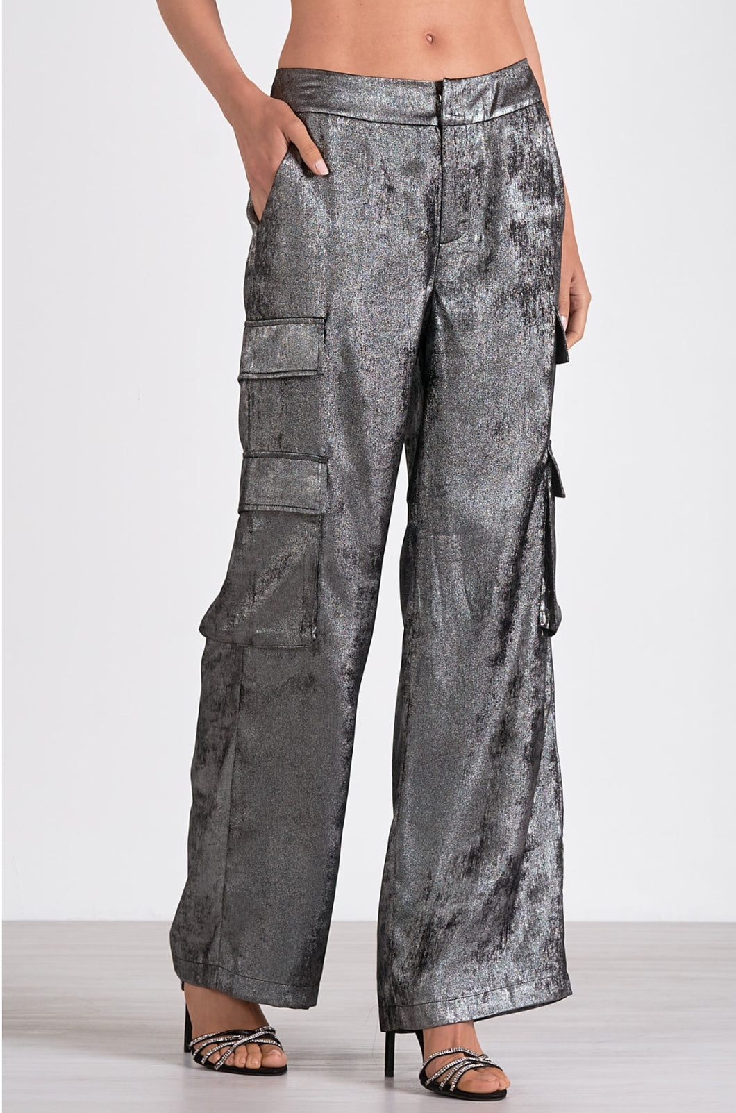 Silver Cargo Pants