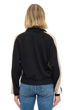 Load image into Gallery viewer, Ariella Scuba Tan/Black Jacket
