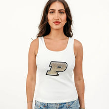 Load image into Gallery viewer, PreOrder Purdue Sequin Ribbed Tank
