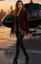 Load image into Gallery viewer, Military Velvet Jacket
