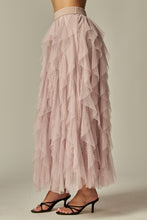 Load image into Gallery viewer, Dotted Tulle Skirt in Light Rose
