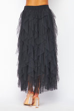 Load image into Gallery viewer, Dotted Tulle Skirt in Black
