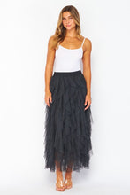 Load image into Gallery viewer, Dotted Tulle Skirt in Black
