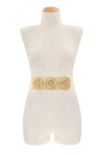 Load image into Gallery viewer, Flower Stretch Belt in Gold or Silver
