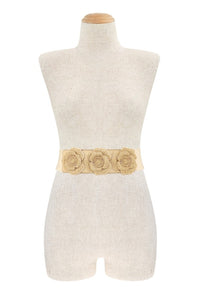 Flower Stretch Belt in Gold or Silver