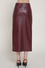 Load image into Gallery viewer, Ember Faux Leather Skirt
