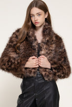 Load image into Gallery viewer, Faux Fur Leopard Jacket
