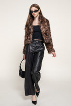 Load image into Gallery viewer, Faux Fur Leopard Jacket
